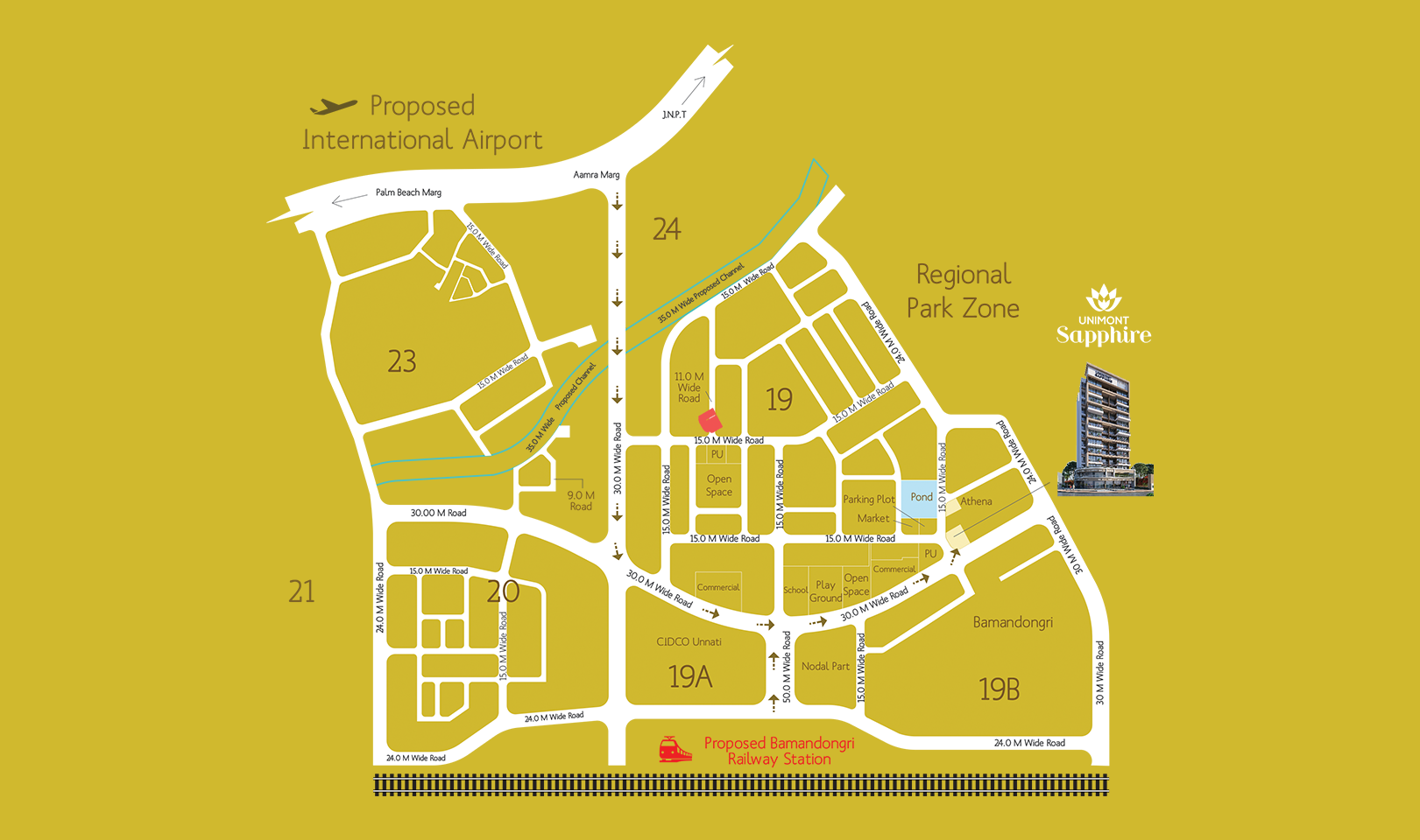 Unimont Sapphire Location Map