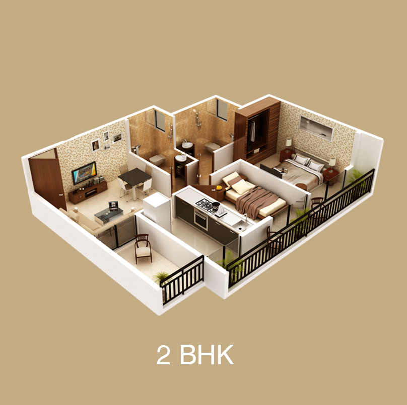 Unimont-Aurum-2bhk-floor-plan