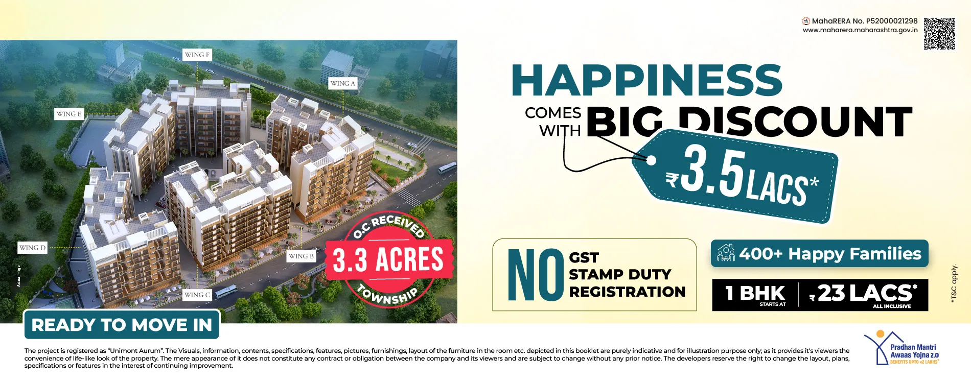Exterior view of 1 BHK flat near Karjat railway station with nearby amenities